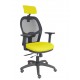 Silla Jorquera traslack malla negra asiento bali amarillo brazos 3D cabecero regulable